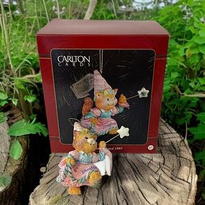 Kitty Cat Fairy Daughter Ornament Carlton Cards Vtg 1997 Heirloom Box Christmas